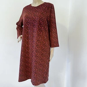 Boden 18R US 14 Pink Navy FloraL Stretch Cotton Jersey Shift Tunic Dress NEW L - Picture 1 of 12