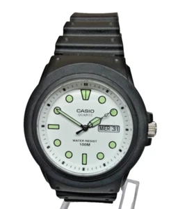 Casio 45mm Watch MRW-200H-7EVEF Black with Glow in the Dark Dial Date BINB - Picture 1 of 1