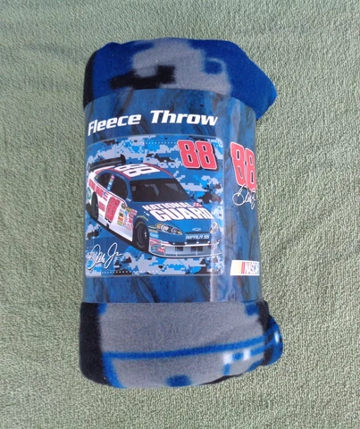 Dale Earnhardt Jr #88 National Guard Car 50" x 60" Fleece Throw Blanket- NEW Cover