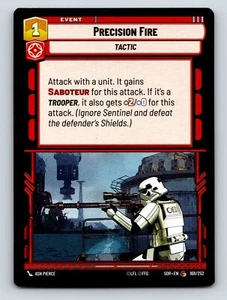 Tarjeta de soldado rebelde Precision Fire Saboteur Tactic Event Upgrade - Imagen 1 de 10