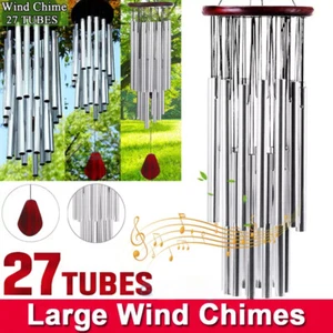 Carillon a vento grande 27 tubi cappella campane campane a vento esterno giardino decorazione casa regalo - Foto 1 di 10