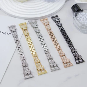 For Huawei Watch 3Pro/GT3GT2 Ladies Bling Band Diamond Bracelet Steel Strap 22mm - Picture 1 of 18