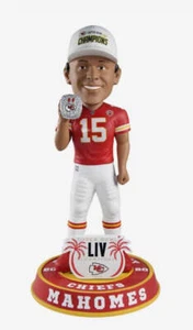 Patrick Mahomes Kansas City Chiefs Super Bowl LIV Champions 18 In Bobblehead NFL - Picture 1 of 1