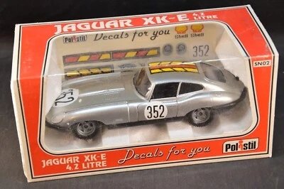 POLISTIL 1/25 JAGUAR XK-E DECALS FOR YOU MODELLINO VINTAGE CON SCATOLA - Immagine 1 di 4