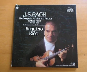 Ruggiero Ricci Bach Complete Sonatas & Partitas Solo Violin Unicorn DKP 9010/12 - Picture 1 of 10