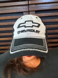 Chevrolet Hat Cap Gray & Black Adjustable Back GM Official Licensed - Picture 1 of 11