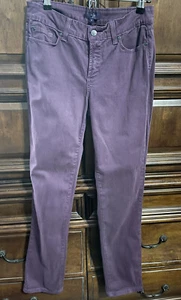 Women’s NYDJ Denim Jeans Skinny Purple Stretch Size 4 - Picture 1 of 4