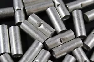 4 GAUGE 2 PK UNINSULATED NON INSULATED BUTT CONNECTOR CRIMP TERMINAL WIRE UBC4 - Bild 1 von 3