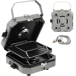 2 Burner Camping Stove with Carrying Bag, Portable Folding Gas Stove for Camping - Picture 1 of 7