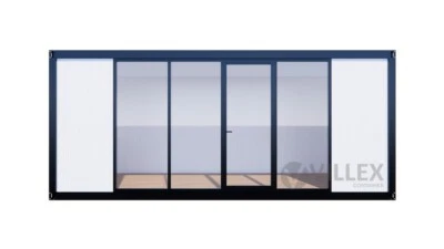 Bürocontainer - 6,0 m x 2,4 m Container Villex - mit Elektrik + Klimaanlage! - Bild 1 von 4