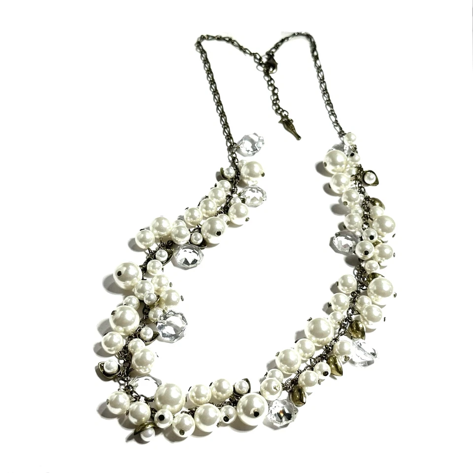 Ожерелье Chloe + Isabel с имитацией жемчуга и прозрачного хрусталя с бисером веселое гламурное - Изображение 1 из 4