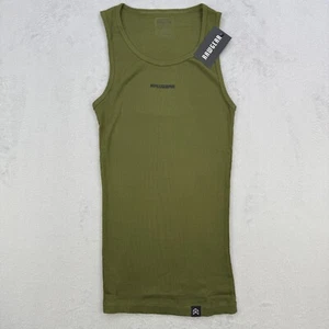 Rawgear Shirt Men's Tank Top Ribbed Sleeveless Shirt Olive Green Size Small NWT - Picture 1 of 10