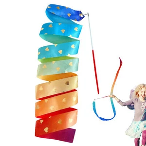 1*Gym Dance Ribbon 6.56ft Rhythmic Art Gymnastic Streamer Baton Twirling Rod - Picture 1 of 12