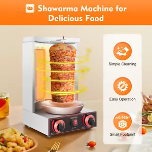3000W Döner Gas Doner Kebab Machine Dönergrill Elektro Dönergrill Tischgrill - Bild 1 von 16