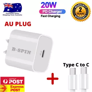 20W Fast Charger AC Wall Adapter Type C Type-C Android Samsung Galaxy iphone 16 - Bild 1 von 13