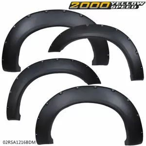 Fit For 11-16 Ford F-250 F-350 Super Duty Pocket Style Fender Flare 4PC - Picture 1 of 12