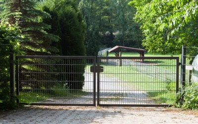 Doppelstabmattenzaun Hoftor 2 Flg 8/6/8 Rahmentor Zaun Tor Einfahrtstor Premium - Bild 1 von 4