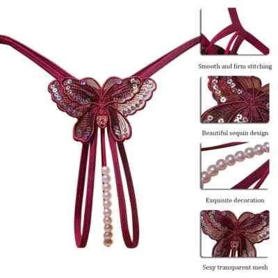 NEW Sexy Women Lace Crotchles Thong G-string Panties Lingerie Underwear T-back - Image 1 of 4