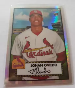 Topps 2021 Chrome Platinum Anniversary - Johan Oviedo - St Louis - X-Fractor RC - Bild 1 von 2