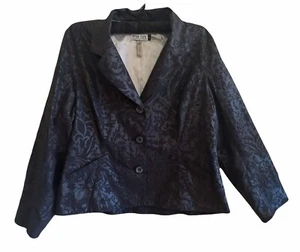 THE ARK Black Floral Jacket -Size 14-16 WORN ONCE - Picture 1 of 2