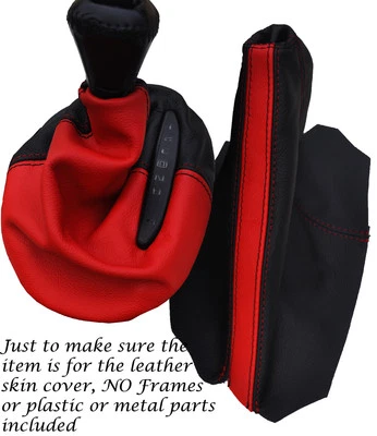 Schwarz & Rot Automatik Shift Stiefel & E Bremse Kofferraum F�r Corvette C5 - Bild 1 von 3