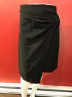 ELLEN TRACY Women's Black Wrap Front Bow Skirt - Size 4 - NWT 