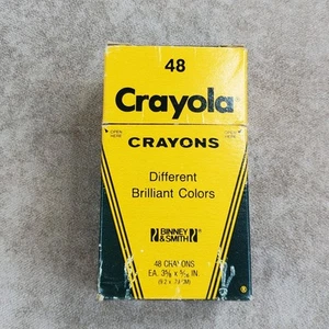 Vintage Crayola Buntstifte Schachtel mit 48 Binney & Smith Farben nicht mehr produziert - Bild 1 von 9
