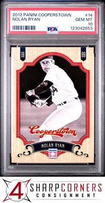 2012 PANINI COOPERSTOWN #14 NOLAN RYAN HOF PSA 10 - Image 1 of 3