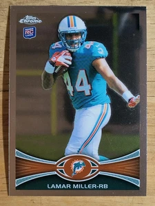 Topps Chrome #38 2012 Lamar Miller radiocontrol - Imagen 1 de 2