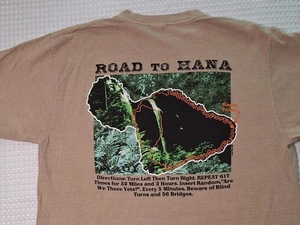 Hawaii Road To Hana Maui Souvenir Kona Coffee Dyed T-shirt Size M Crazy Shirt - Picture 1 of 9