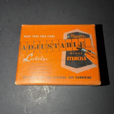 Juego de plantillas de latón ajustables de Reese de letras de 1-1/2 pulgada (falta I) Foto 1 de 3