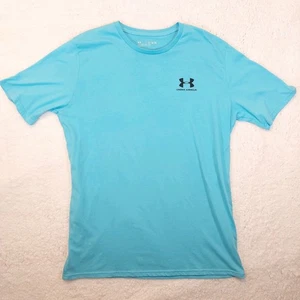 Camiseta Under Armour The Tech Hombre Camiseta XL Alta Azul Manga Corta Cuello Redondo Logo - Imagen 1 de 10