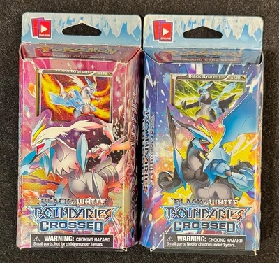 ЧЕРНО-БЕЛЫЕ ПЕРЕКРЕЩЕННЫЕ ГРАНИЦЫ ПОКЕМОНОВ тематические колоды ЛЕДЯНОЙ ШОК И ХОЛОДНЫЙ ОГОНЬ - Изображение 1 из 4