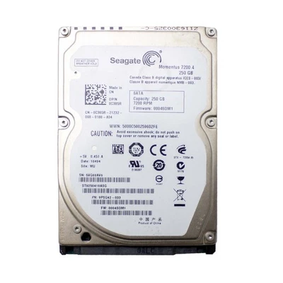 Seagate St9250410asg Hard Disk 250GB SATA 2.5" HDD Notebook Laptop Refurbished - Image 1 of 2