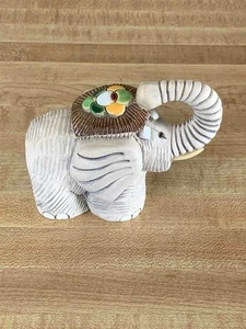 Artesania Rinconada Art Pottery Clay Elephant Figure Made in Uruguay - Picture 1 of 7