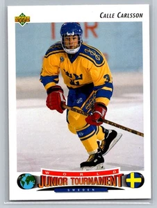 Calle Carlsson 1992-93 Upper Deck World Junior HOCKEY #228 Sweden RC - Picture 1 of 2