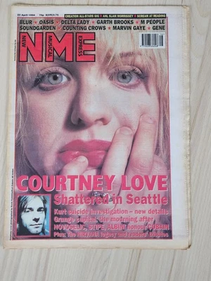 NME April 23 1994 Feat Courtney Love cover story on Death of Kurt Cobain - Image 1 of 3