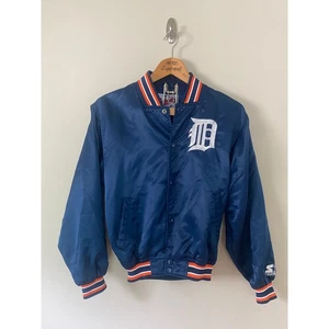 Giacca raso vintage Starter Diamond Collection Detroit Tigers taglia L (vestibilità più piccola) - Foto 1 di 5