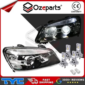TYC Pair LH+RH Head Light Lamp + LED Globes For Holden Statesman WM 2006-2013 - Picture 1 of 6
