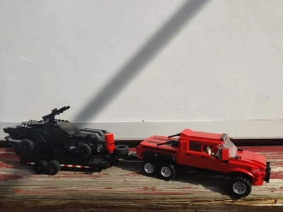 LEGO RAM 2500 6x6 MOC + Trailer MOC + Batmobile 76181 Set  - Image 1 of 4