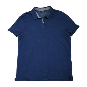 Marc Anthony Golf Poloshirt Herren XL blau Punktemuster - Bild 1 von 11