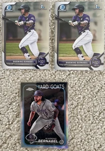Warming Bernabel - 3 Karten Lot / Colorado Rockies - Bild 1 von 1