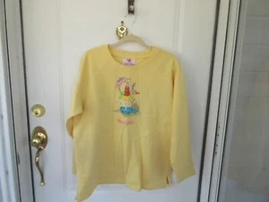 Quacker Factory Damen Sweatshirt groß gelb mit Print - Bild 1 von 7