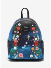Loungefly Disney Peter Pan Wendy Floral Night Sky Flight Mini Backpack Nwt Rare
