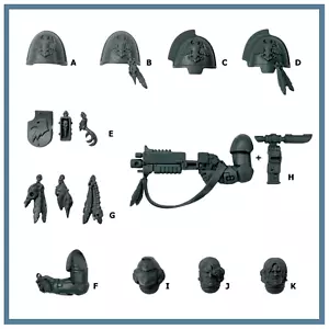 Raven Guard Upgrades - Single Bits - Space Marines - Warhammer 40K - Picture 1 of 1