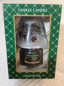 Yankee Candle Balsam & Cedar Jar Candle w/Pinecone Design Shade 3.7 oz BRAND NEW - Picture 1 of 8