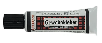 Elefant Textilkleber Gewebe Kleber Stoffkleber Gewebekleber Klebstoff kochfest   - Bild 1 von 2