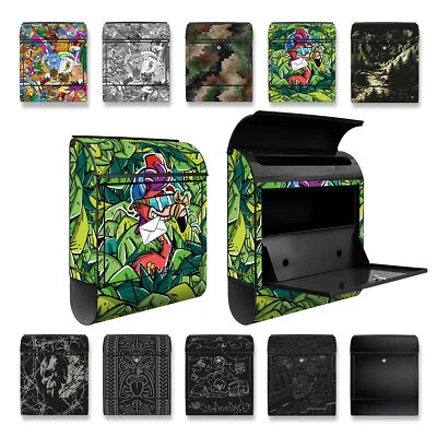 Riesel Design Wand Briefkasten Stahl Postkasten mit Zeitungsfach Mailbox - Bild 1 von 3