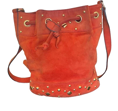 Bolso de mano vintage de gamuza de cuero para mujer ESCADA con correa Foto 1 de 4