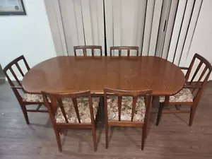 VINTAGE MID CENTURY JOHN HERBERT FOR YOUNGER AFROMOSIA DINING CHAIRS - Picture 1 of 14
